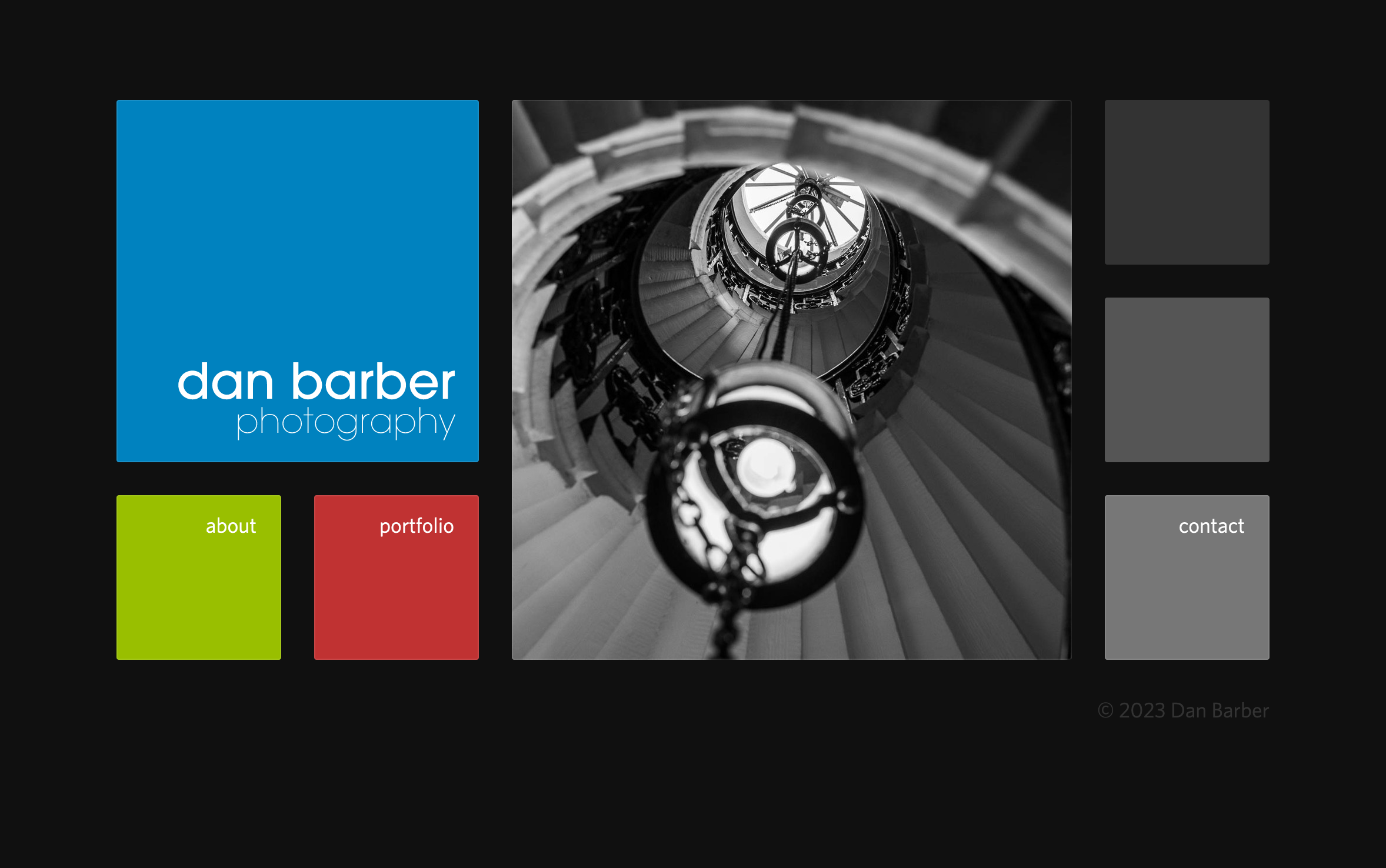 Screenshot of danbarberphoto.com