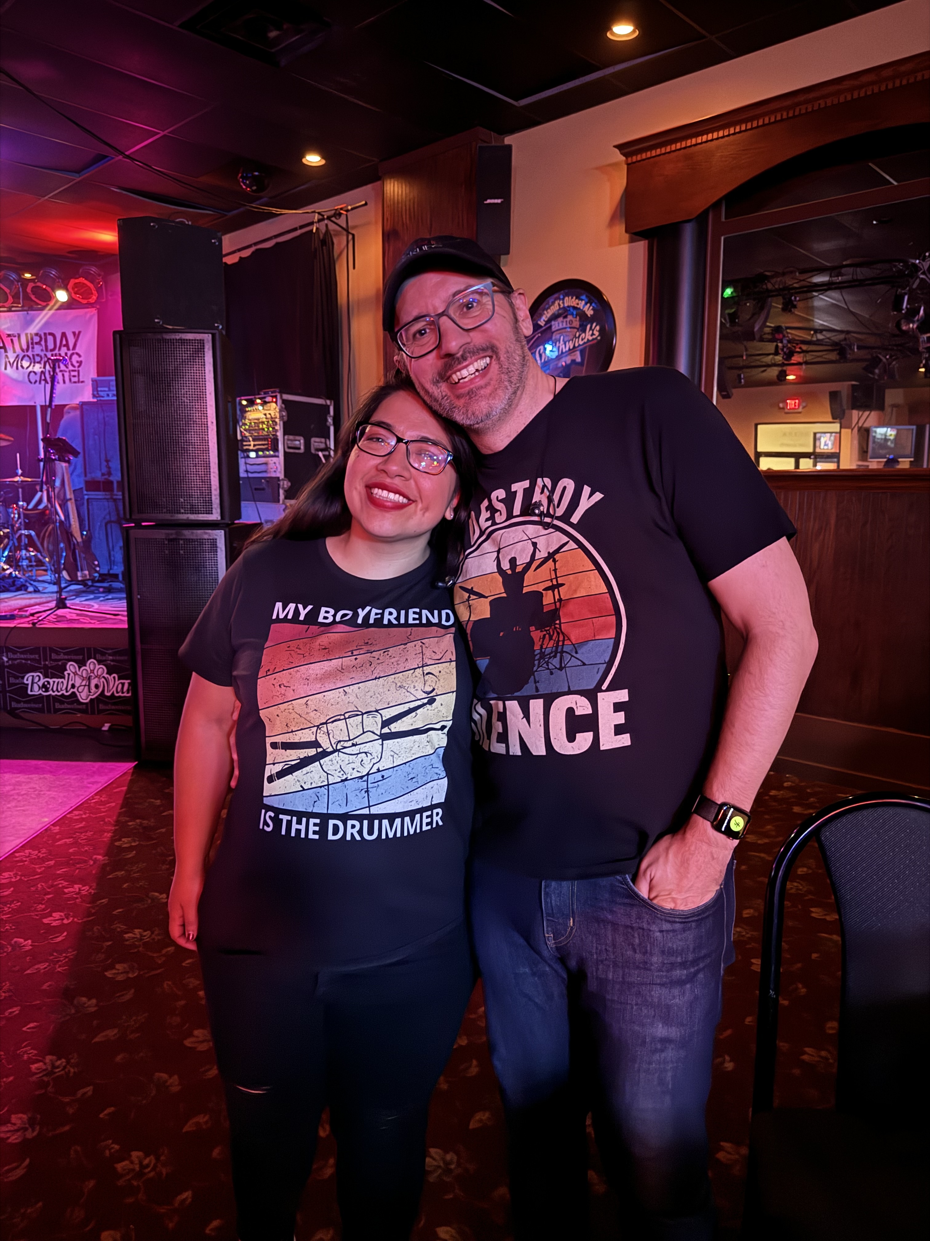 Sofía and I at my SMC gig on Saturday